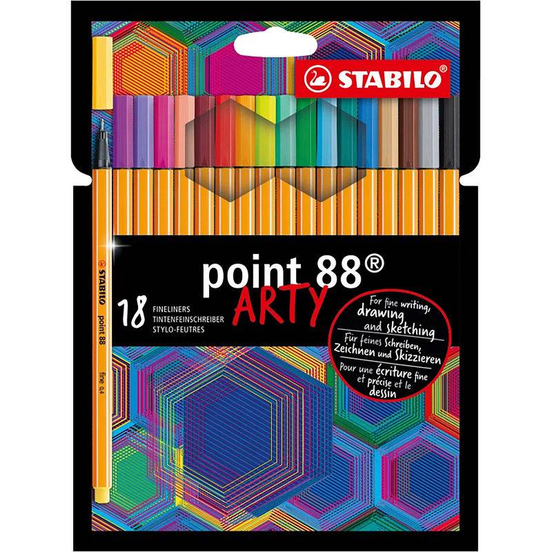 Fineliner STABILO® point 88 ARTY 18er-Pack von STABILO®