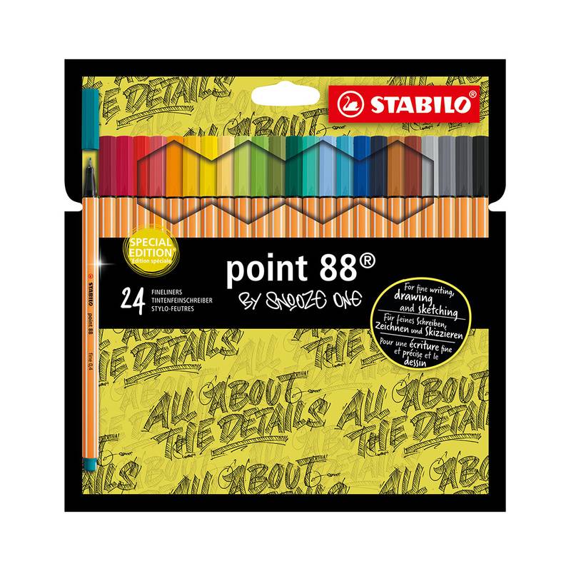 Fineliner STABILO® point 88 BY SNOOZE ONE 24er-Pack von STABILO®