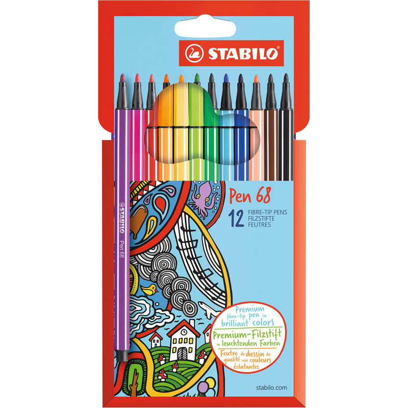 Premium-Filzstift STABILO® Pen 68 12er-Pack von STABILO®