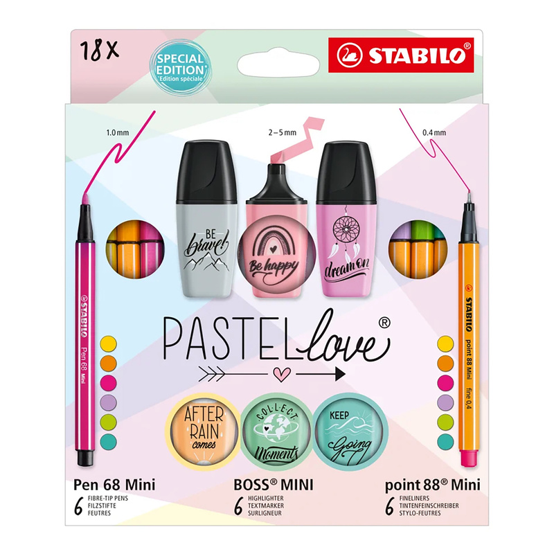 Stifte-Set STABILO® Pastellove Set 18er-Pack von STABILO®
