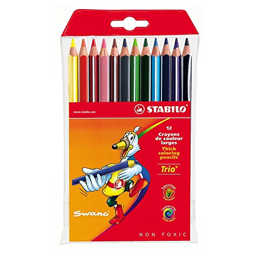 12 Farbstifte Dreikant Trio Dick im Etui 12 Farbstifte Dreikant Trio Dick im Etui von STABILO