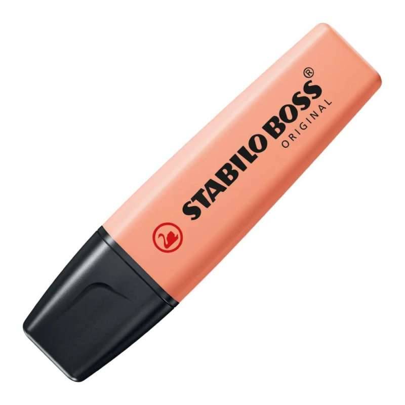 STABILO BOSS Textmarker original, Sets Einzeln, Farbe cremige Pfirsichfarbe von STABILO