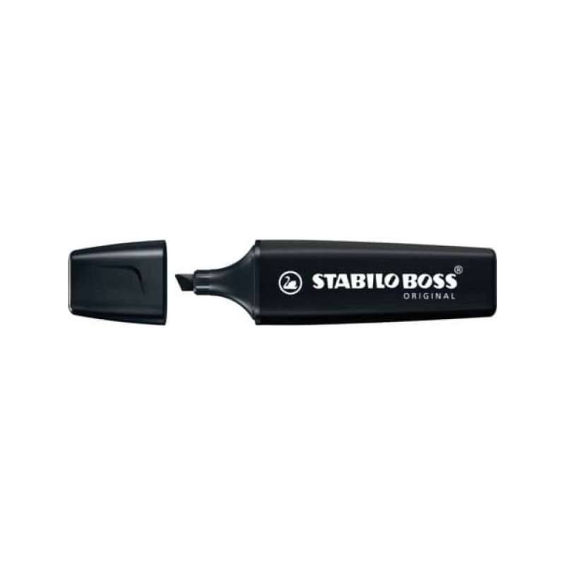 STABILO BOSS Textmarker original, Sets Einzeln, Farbe schwarz von STABILO