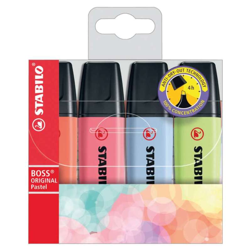 STABILO BOSS Textmarker original, Sets Sets, STABILO Sets 4er Set Pastell frühlingshaft STABILO BOSS Textmarker original, Sets Sets, STABILO Sets 4er Set Pastell frühlingshaft von STABILO