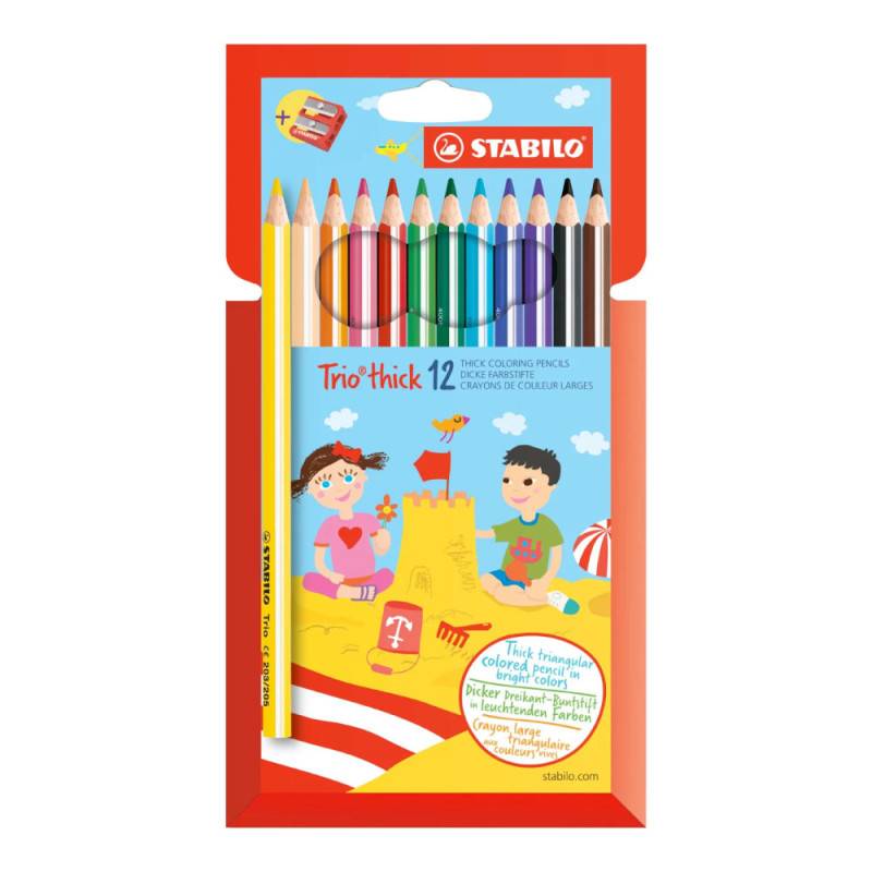 STABILO Buntstift Trio dick, Sets Sets, STABILO Sets 12er Set + Spitzer STABILO Buntstift Trio dick, Sets Sets, STABILO Sets 12er Set + Spitzer von STABILO