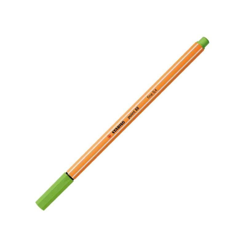 STABILO Fineliner point 88, Sets Einzeln, Farbe apfelgrün von STABILO