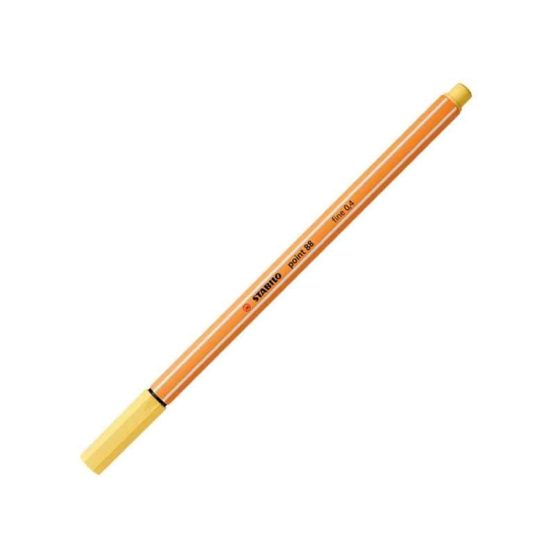 STABILO Fineliner point 88, Sets Einzeln, Farbe hellgelb von STABILO