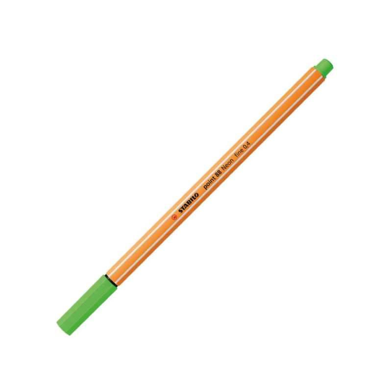 STABILO Fineliner point 88, Sets Einzeln, Farbe neongrün von STABILO