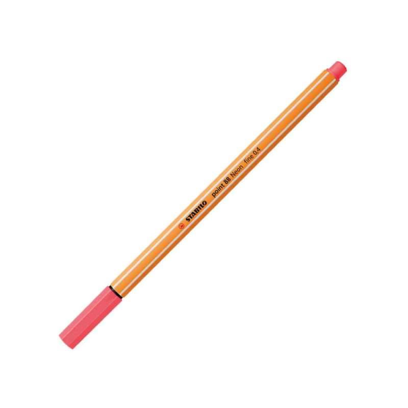 STABILO Fineliner point 88, Sets Einzeln, Farbe neonrot von STABILO