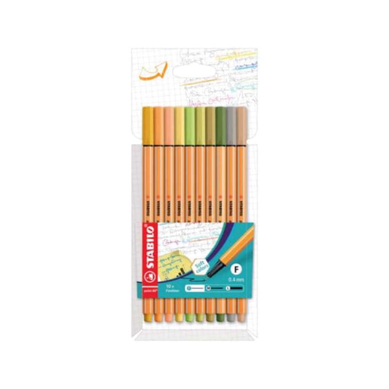 STABILO Fineliner point 88, Sets Sets, STABILO Sets 10er Set pastell von STABILO