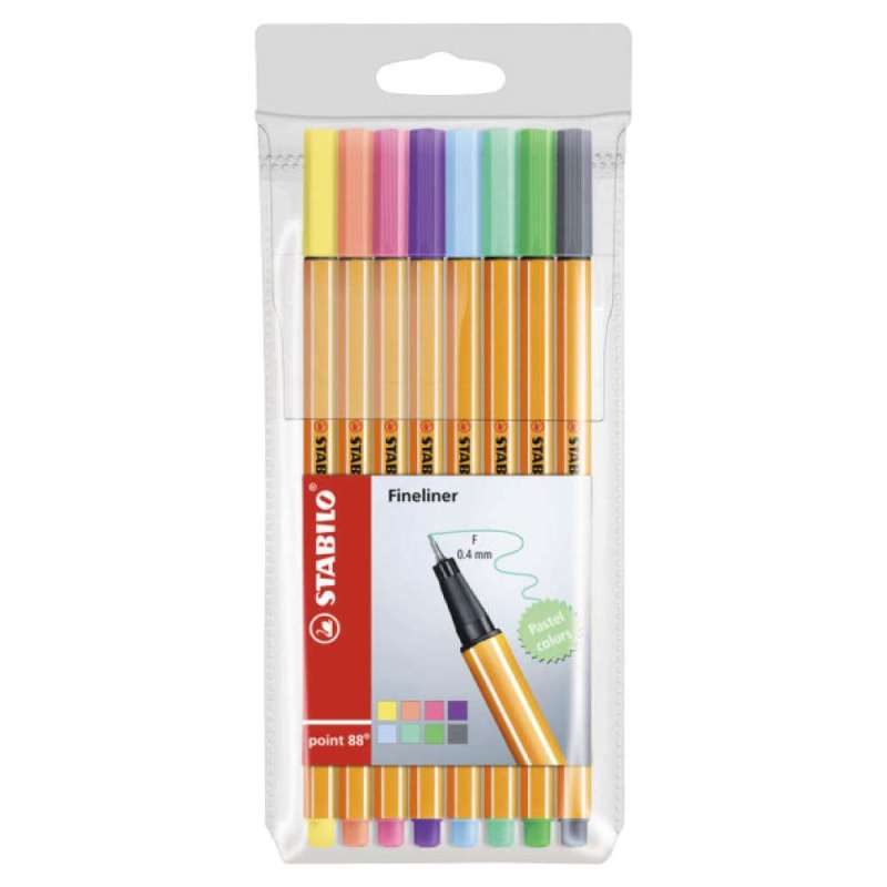 STABILO Fineliner point 88, Sets Sets, STABILO Sets 8er Set Pastell STABILO Fineliner point 88, Sets Sets, STABILO Sets 8er Set Pastell von STABILO