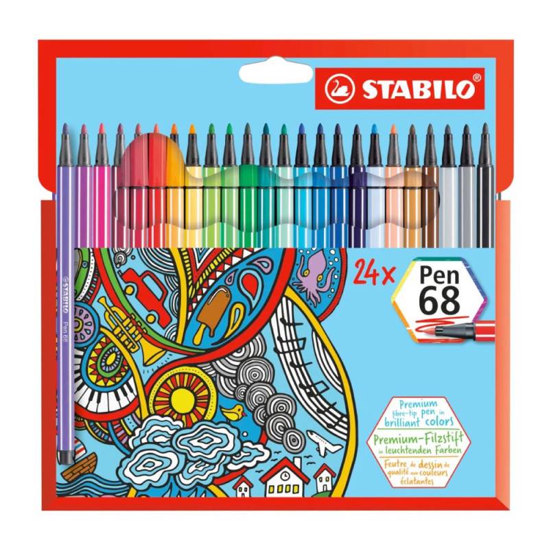 STABILO Premium Filzstift Pen 68, Sets Sets, STABILO Sets 24er Set STABILO Premium Filzstift Pen 68, Sets Sets, STABILO Sets 24er Set von STABILO