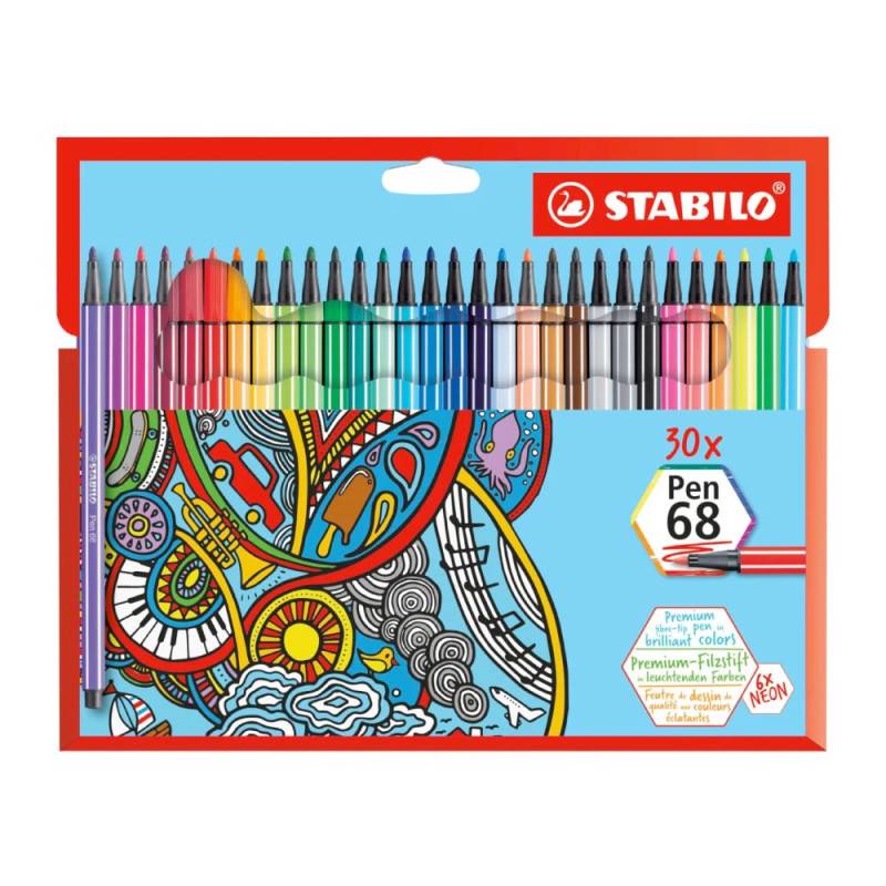 STABILO Premium Filzstift Pen 68, Sets Sets, STABILO Sets 30er Set STABILO Premium Filzstift Pen 68, Sets Sets, STABILO Sets 30er Set von STABILO