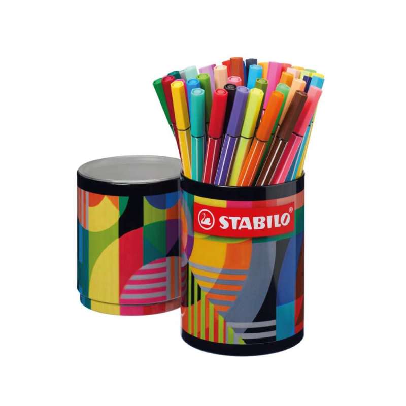 STABILO Premium Filzstift Pen 68 ARTY, STABILO Sets 45er Metallrunddose von STABILO