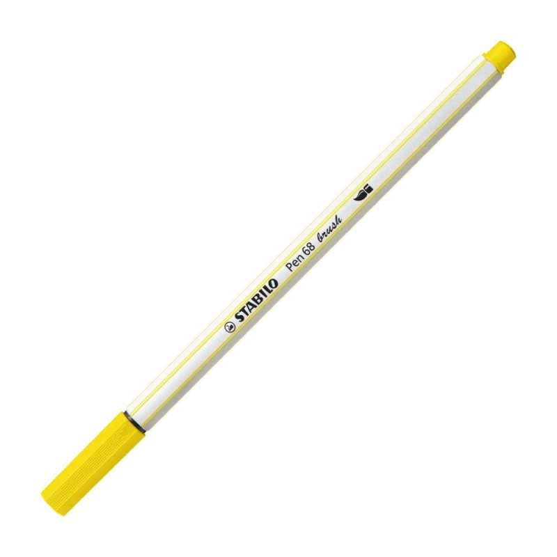 STABILO Premium-Filzstift Pen 68 brush, Sets Einzeln, Farbe zitronengelb STABILO Premium-Filzstift Pen 68 brush, Sets Einzeln, Farbe zitronengelb von STABILO