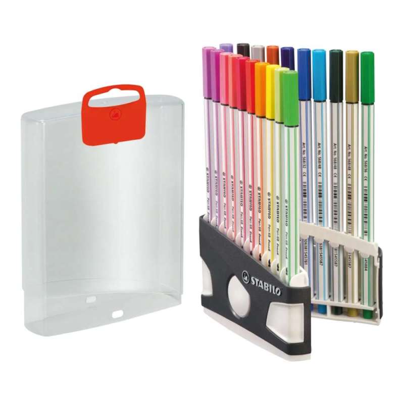 STABILO Premium-Filzstift Pen 68 brush ARTY, STABILO Sets 20er Set Klappbox ColorParade STABILO Premium-Filzstift Pen 68 brush ARTY, STABILO Sets 20er Set Klappbox ColorParade von STABILO