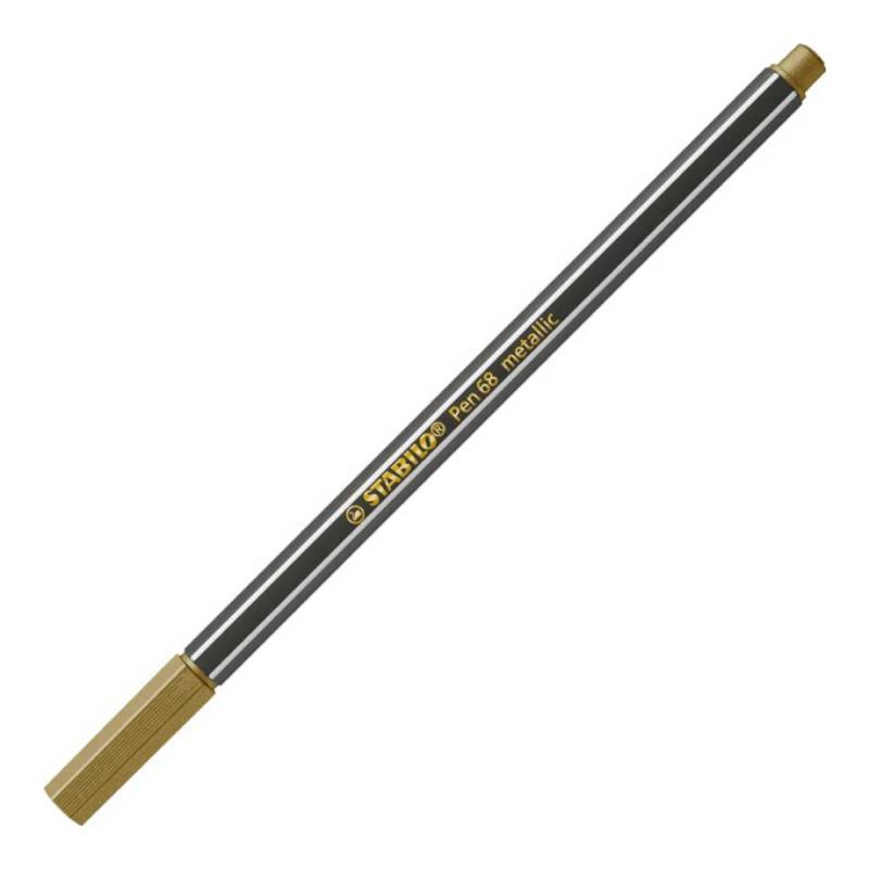STABILO Premium Filzstift Pen 68 metallic, Sets Einzeln, STABILO Farben gold von STABILO