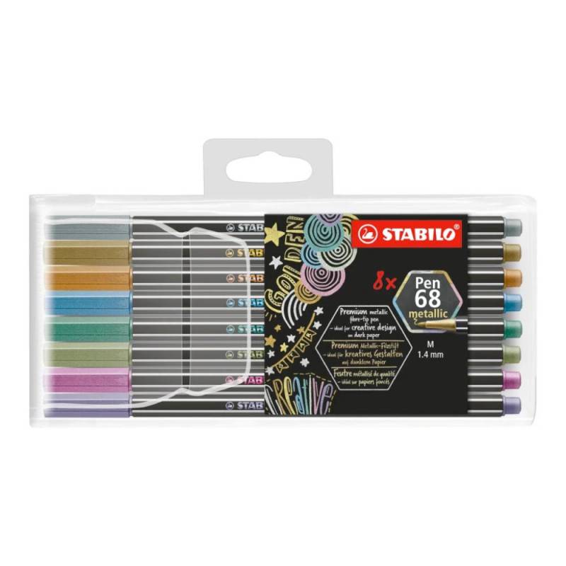 STABILO Premium Filzstift Pen 68 metallic, Sets Sets, STABILO Sets 8er Set STABILO Premium Filzstift Pen 68 metallic, Sets Sets, STABILO Sets 8er Set von STABILO