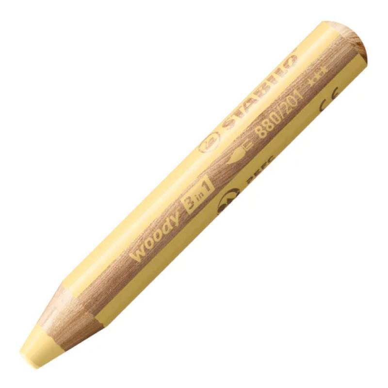 STABILO Wachsmalstifte woody 3 in 1, Sets Einzeln, Farbe pastellgelb STABILO Wachsmalstifte woody 3 in 1, Sets Einzeln, Farbe pastellgelb von STABILO