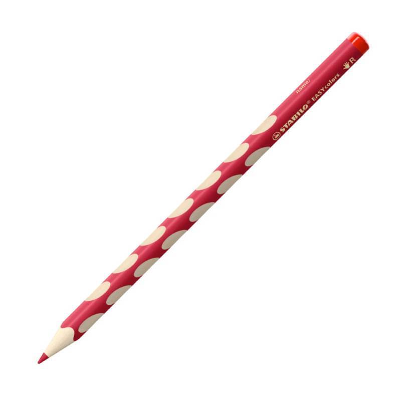 STABILO ergonomische Buntstifte EASYcolors, Sets Einzeln, Händigkeit rechtshändig, Farbe kirschrot von STABILO