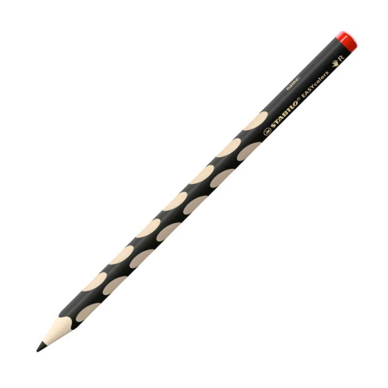STABILO ergonomische Buntstifte EASYcolors, Sets Einzeln, Händigkeit rechtshändig, Farbe schwarz von STABILO