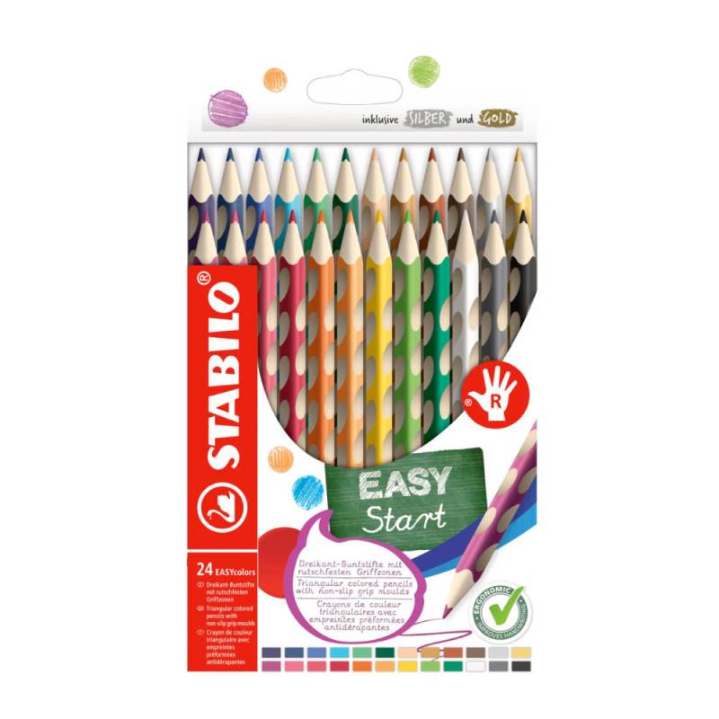 STABILO ergonomische Buntstifte EASYcolors, Sets Sets, Händigkeit rechtshändig, STABILO Sets 24er Set STABILO ergonomische Buntstifte EASYcolors, Sets Sets, Händigkeit rechtshändig, STABILO Sets 24er Set von STABILO