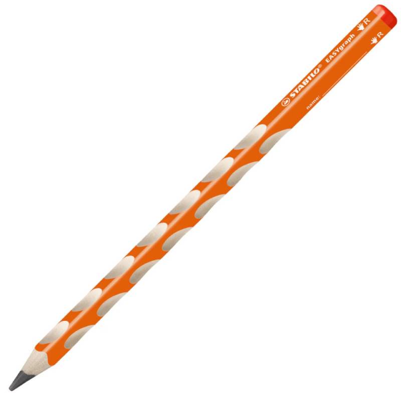 STABILO ergonomischer Bleistift EASYgraph, Händigkeit rechtshändig, Härtegrad B, Farbe orange STABILO ergonomischer Bleistift EASYgraph, Händigkeit rechtshändig, Härtegrad B, Farbe orange von STABILO
