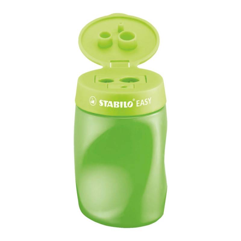 STABILO ergonomischer Dosenspitzer EASYsharpener, Händigkeit rechtshändig, Farbe grün von STABILO