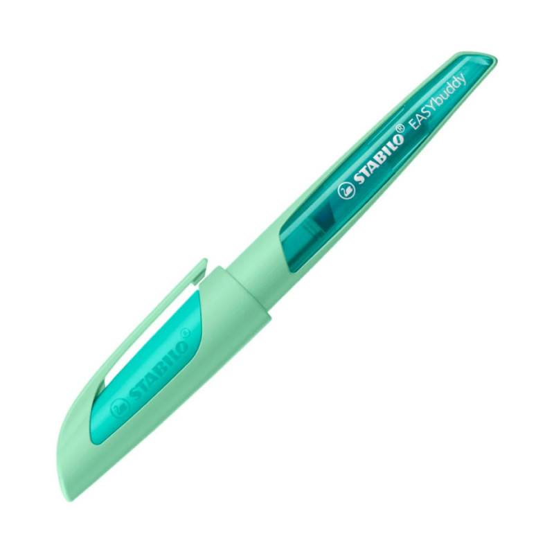 STABILO ergonomischer Schulfüller EASYbuddy pastell, Federbreite Feder L (Linkshänderfeder), STABILO Farben Hauch von Minzgrün von STABILO
