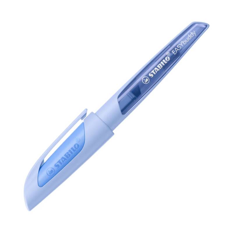STABILO ergonomischer Schulfüller EASYbuddy pastell, Federbreite Feder L (Linkshänderfeder), STABILO Farben wolkenblau von STABILO