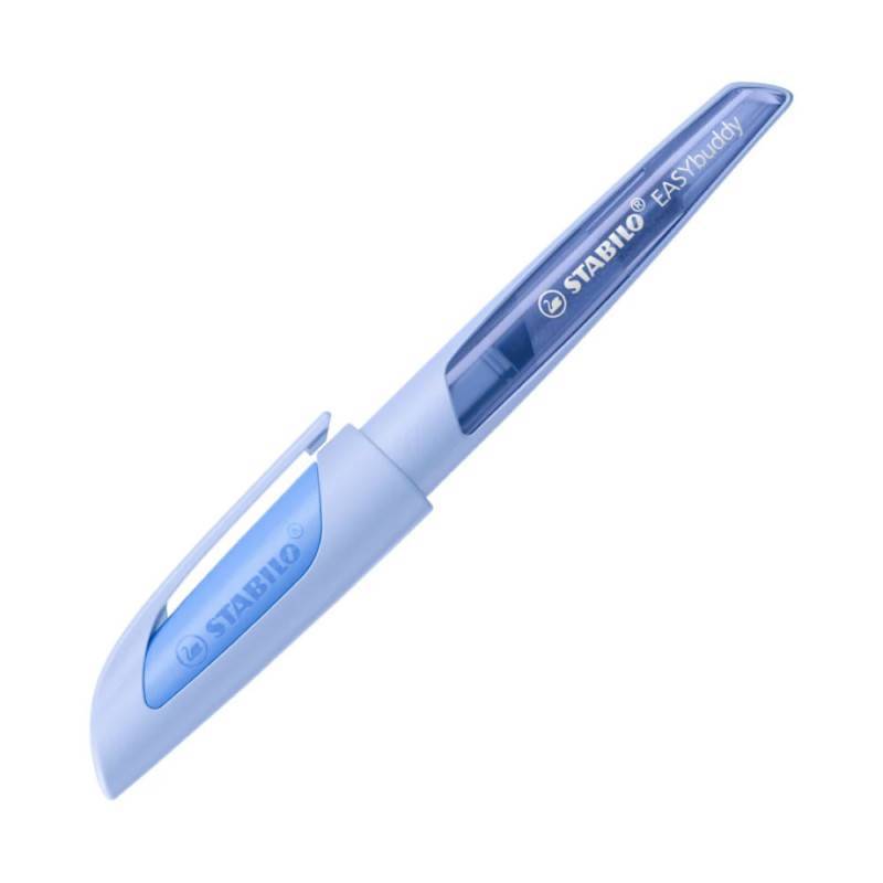 STABILO ergonomischer Schulfüller EASYbuddy pastell, Federbreite Feder L (Linkshänderfeder), STABILO Farben wolkenblau von STABILO