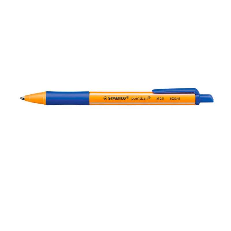 STABILO pointball Kugelschreiber, Sets Einzeln, Strichstärke M (0,6 mm), Farbe blau von STABILO