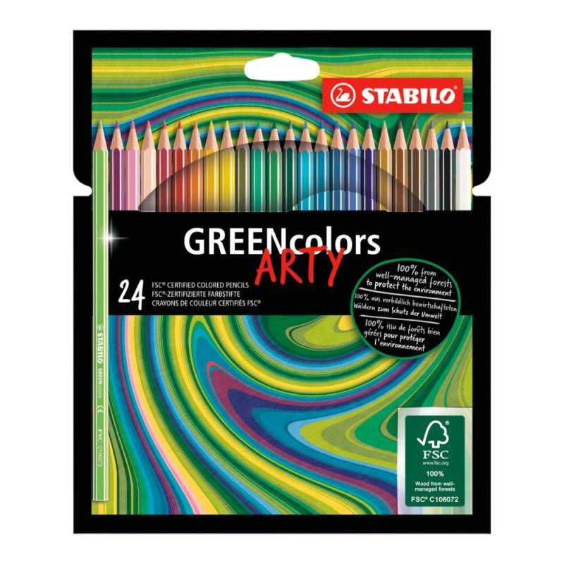 STABILO umweltfreundliche Buntstifte GREENcolors ARTY, Sets 24er Set STABILO umweltfreundliche Buntstifte GREENcolors ARTY, Sets 24er Set von STABILO