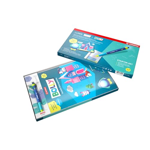 Starterpaket STABILO Bolly & LUNIS Graph – Smarter Schreiblern-Bleistift, App & Übungsheft von STABILO