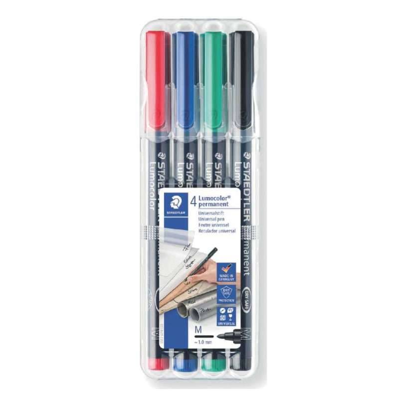 STAEDTLER Lumocolor Folienschreiber, Sets 4er Set, Ausführung permanent, Strichstärke 1,0 mm STAEDTLER Lumocolor Folienschreiber, Sets 4er Set, Ausführung permanent, Strichstärke 1,0 mm von STAEDTLER