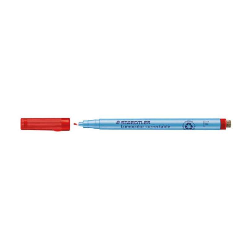 STAEDTLER Lumocolor Folienschreiber, Sets Einzeln, Ausführung abwischbar, Strichstärke 0,6 mm, Farbe rot von STAEDTLER