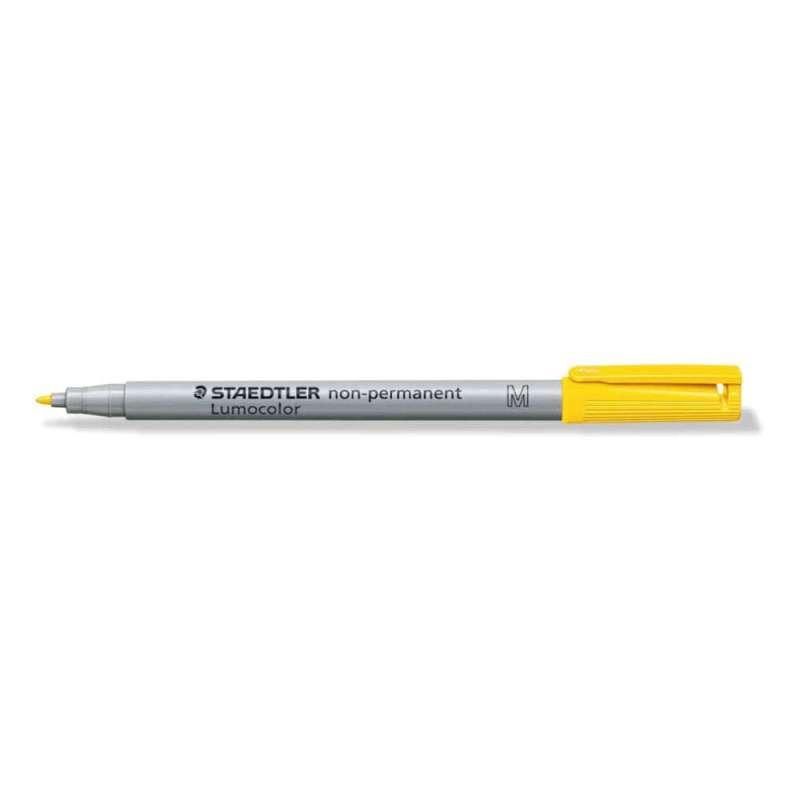 STAEDTLER Lumocolor Folienschreiber, Sets Einzeln, Ausführung abwischbar, Strichstärke 1,0 mm, Farbe gelb STAEDTLER Lumocolor Folienschreiber, Sets Einzeln, Ausführung abwischbar, Strichstärke 1,0 mm, Farbe gelb von STAEDTLER