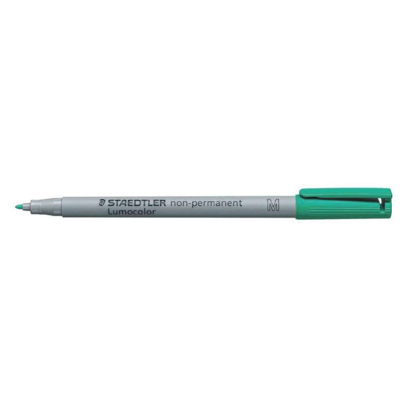 STAEDTLER Lumocolor Folienschreiber, Sets Einzeln, Ausführung abwischbar, Strichstärke 1,0 mm, Farbe grün STAEDTLER Lumocolor Folienschreiber, Sets Einzeln, Ausführung abwischbar, Strichstärke 1,0 mm, Farbe grün von STAEDTLER