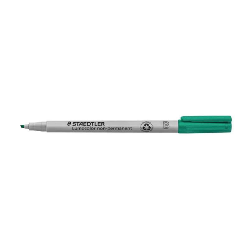 STAEDTLER Lumocolor Folienschreiber, Sets Einzeln, Ausführung abwischbar, Strichstärke 1 - 2,5 mm, Farbe grün von STAEDTLER