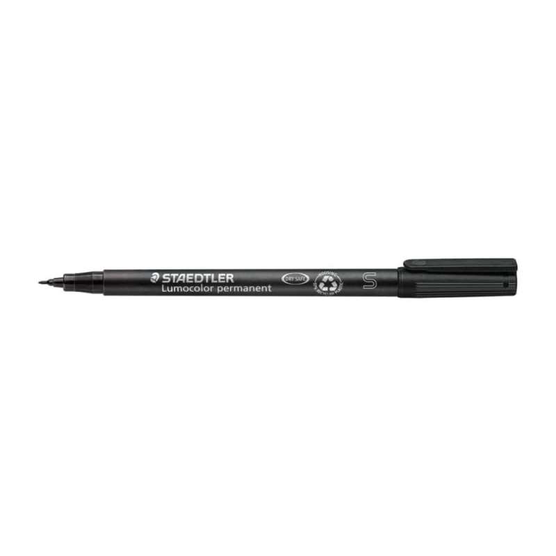 STAEDTLER Lumocolor Folienschreiber, Sets Einzeln, Ausführung permanent, Strichstärke 0,4 mm, Farbe schwarz von STAEDTLER