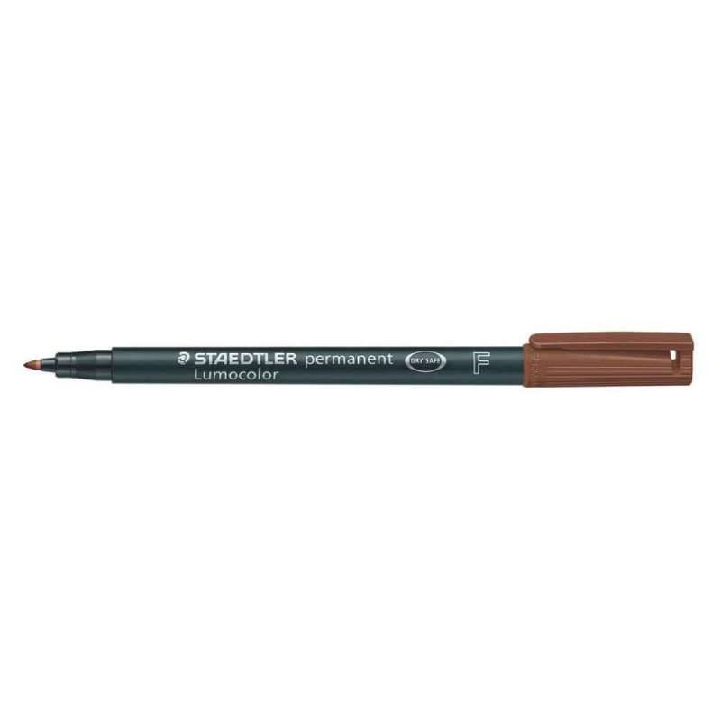 STAEDTLER Lumocolor Folienschreiber, Sets Einzeln, Ausführung permanent, Strichstärke 0,6 mm, Farbe braun von STAEDTLER