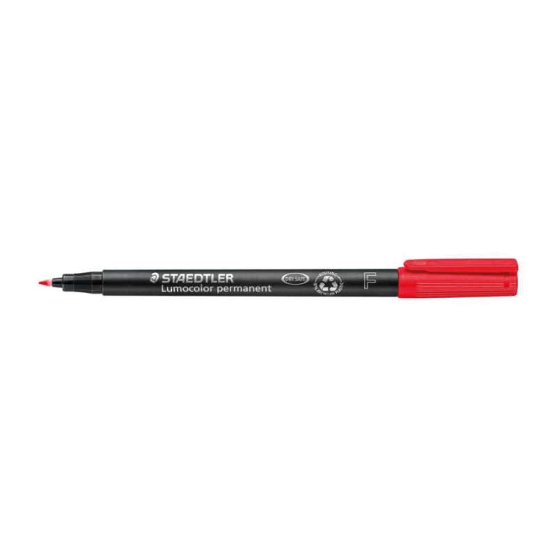 STAEDTLER Lumocolor Folienschreiber, Sets Einzeln, Ausführung permanent, Strichstärke 0,6 mm, Farbe rot STAEDTLER Lumocolor Folienschreiber, Sets Einzeln, Ausführung permanent, Strichstärke 0,6 mm, Farbe rot von STAEDTLER
