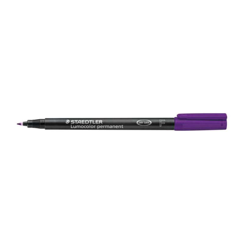 STAEDTLER Lumocolor Folienschreiber, Sets Einzeln, Ausführung permanent, Strichstärke 0,6 mm, Farbe violett von STAEDTLER