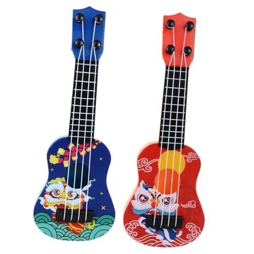 STAHAD 2 Stück Mini Gitarre Instrument Gitarre Ukulele Für Kinder Gitarre Für Kinder Im Alter Von 5–9 Jahren Spielgitarre Für Kinder Im Alter Von 3–5 Jahren Spielzeuggitarre Für von STAHAD