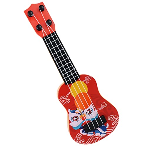 STAHAD Ukulele Kindergitarre Für Kinder Miniaturspielzeug Fotografie Requisiten Gitarrenmodell Puppenzubehör Dekoratives Minigitarrenspielzeug Gitarrendekor Gitarrendekor Für Kinder von STAHAD