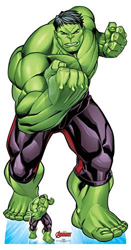 STAR CUTOUTS SC1618 Hulk Avengers Pappaufsteller in Lebensgröße mit Mini – perfekt für Marvel-Fans, Partys und Veranstaltungen, Einfarbig, Lifesize STAR CUTOUTS SC1618 Hulk Avengers Pappaufsteller in Lebensgröße mit Mini – perfekt für Marvel-Fans, Partys und Veranstaltungen, Einfarbig, Lifesize von STAR CUTOUTS