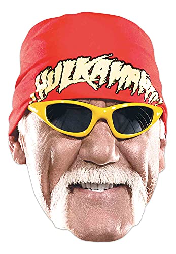 STAR CUTOUTS SM400 Hulk Hogan Party-Dekorationen, Einzelgesichtsmaske, tolles Gesprächsthema und Geschenk für WWE-Fans, mehrfarbig STAR CUTOUTS SM400 Hulk Hogan Party-Dekorationen, Einzelgesichtsmaske, tolles Gesprächsthema und Geschenk für WWE-Fans, mehrfarbig von STAR CUTOUTS