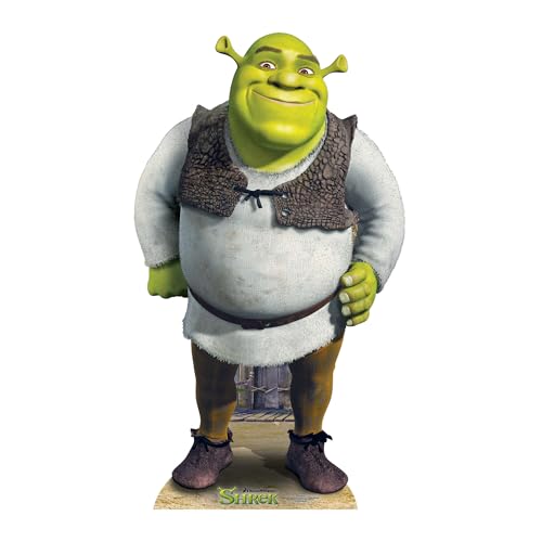 STAR CUTOUTS Shrek Pappaufsteller in Lebensgröße, 170 cm von STAR CUTOUTS