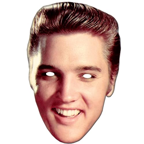 Star cutouts – stsmp20 – 6 Masken für Erwachsene – Elvis Presley – Einheitsgröße von STAR CUTOUTS