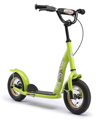 BIKESTAR Roller Kinderroller Tretroller Kickscooter mit Luftreifen für Jungen und Mädchen ab 4-5 Jahre | 10 Zoll Classic Kinder Scooter | Grün | Risikofrei Testen BIKESTAR Roller Kinderroller Tretroller Kickscooter mit Luftreifen für Jungen und Mädchen ab 4-5 Jahre | 10 Zoll Classic Kinder Scooter | Grün | Risikofrei Testen von STAR SCOOTER